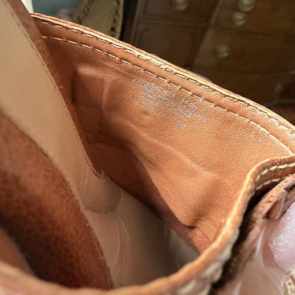 Nurture Brown Leather Clogs Braided Leather Buckle Womens Slip on Size 7.5 - Picture 13 of 14